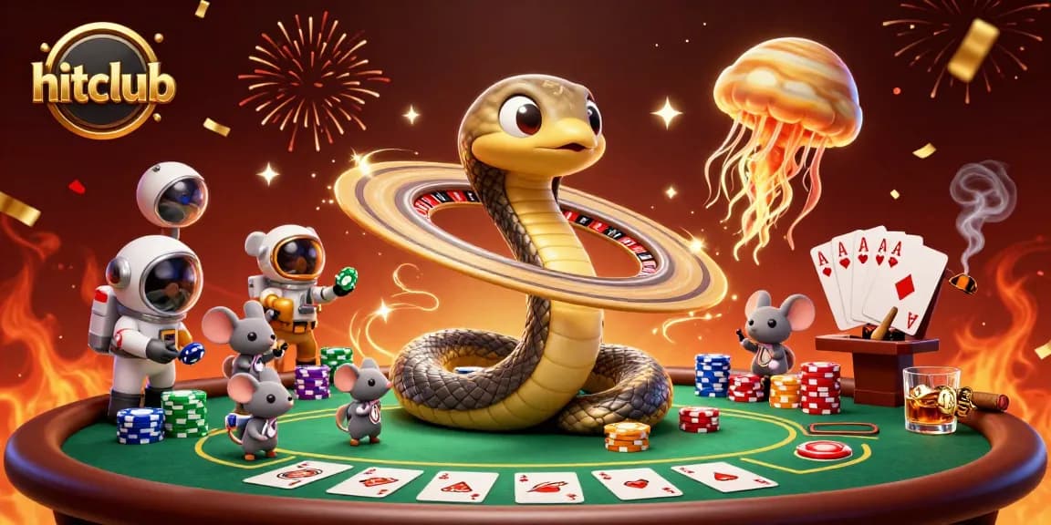 Experience thrilling gameplay at hitclub with a vibrant casino atmosphere featuring cartoon characters and dynamic game elements.