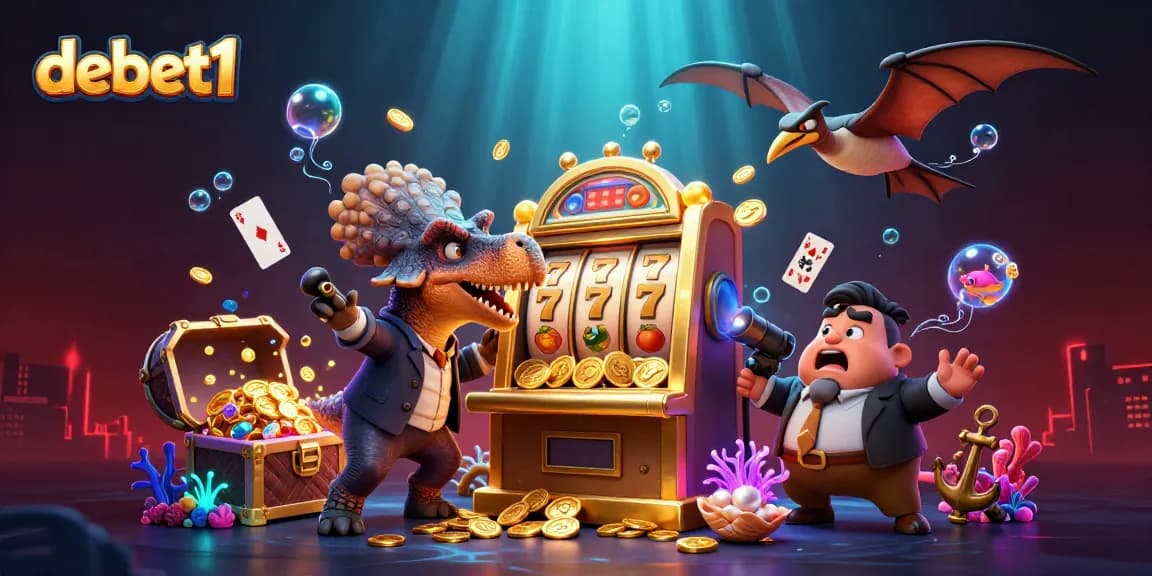 Experience the thrill of debet1 with a pachycephalosaurus winning jackpots amidst dynamic casino elements.
