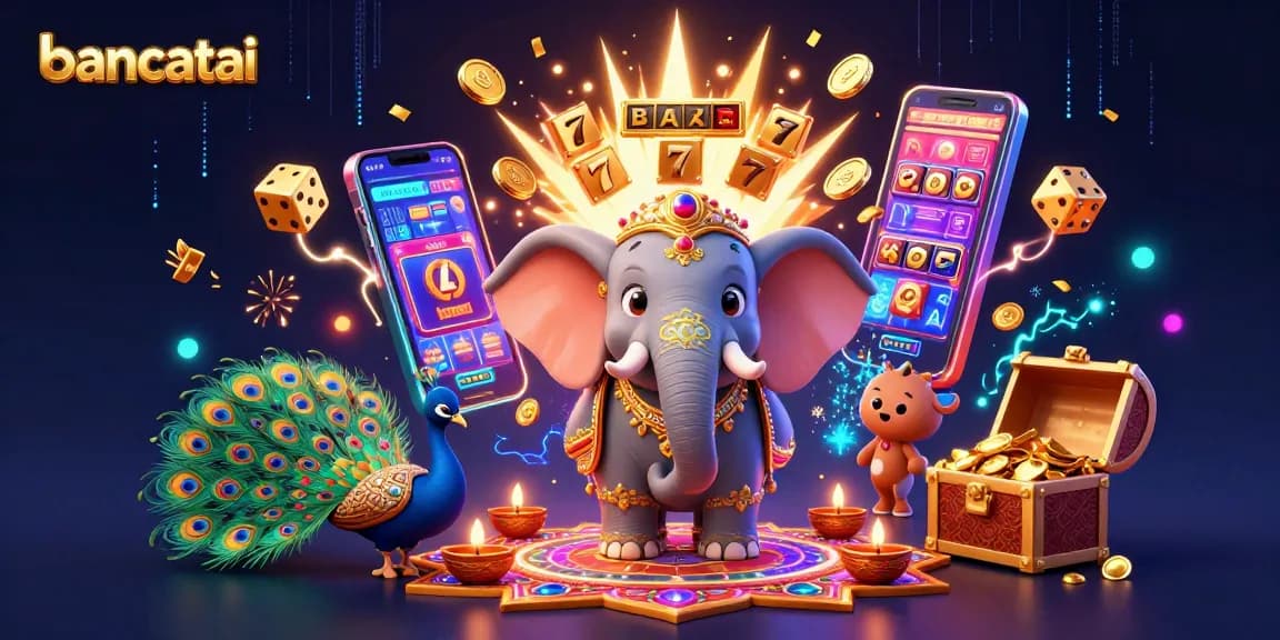 bancatai offers exciting gameplay with a jackpot slot machine and colorful casino elements.