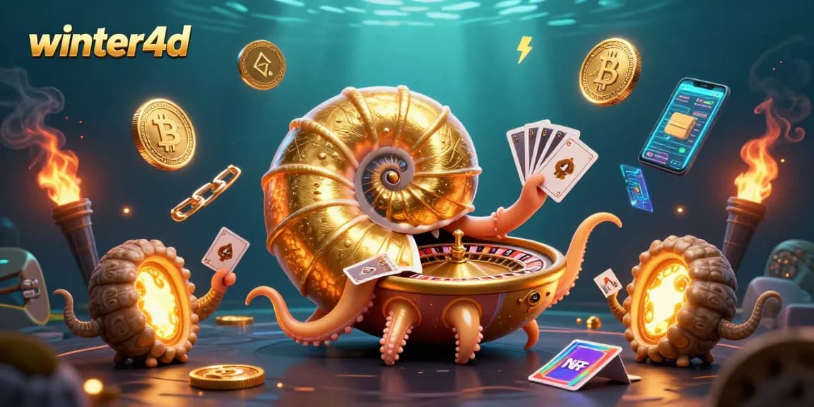 Wujudkan pengalaman bermain winter4d dengan nautilus raksasa dan koin kripto mengelilinginya.