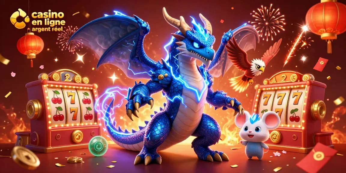 Jouer à casino en ligne argent réel avec des dragons et des éléments festifs