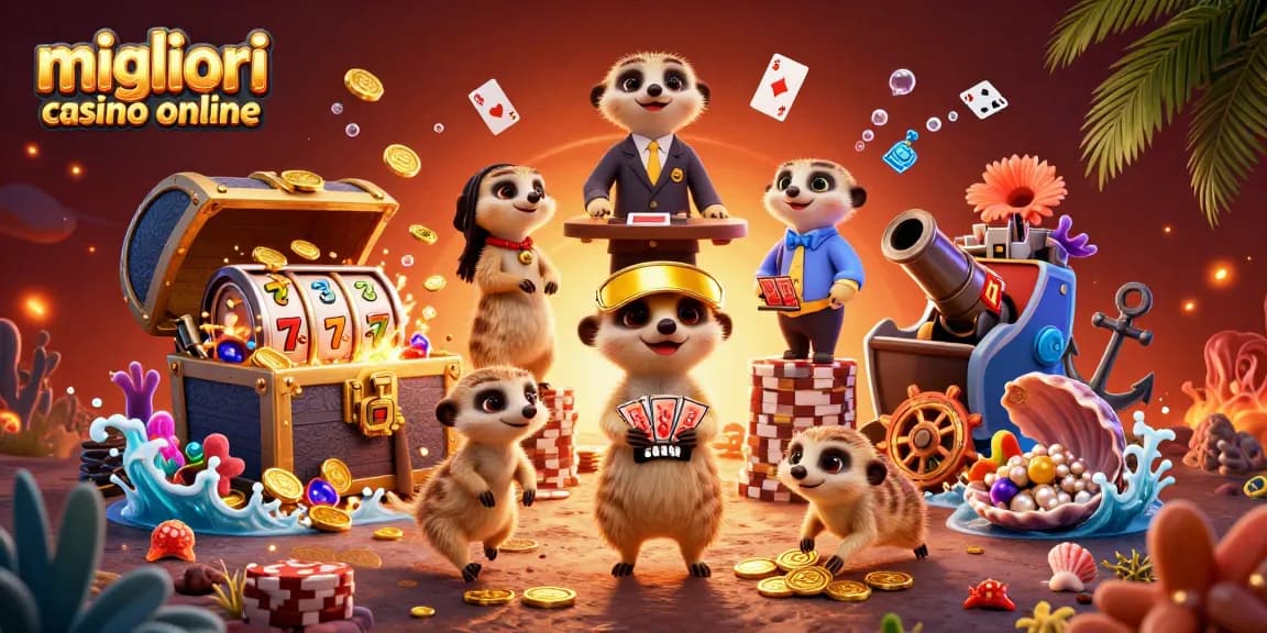Scopri i migliori casino online attraverso l'emozionante operazione di una colonia di suricati.