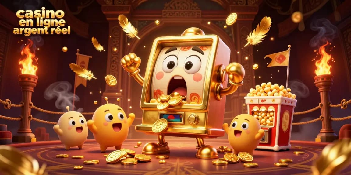 Gagnez avec le casino en ligne argent réel en jouant à des machines à sous dorées animées.