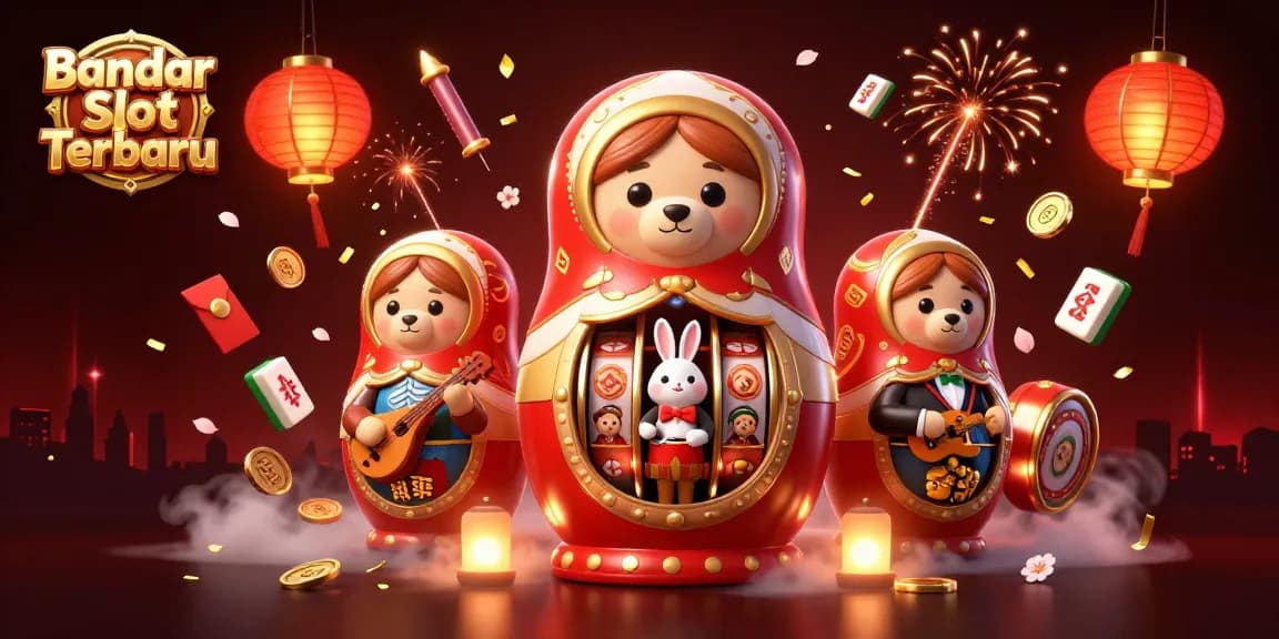 Experience the thrill of Bandar Slot Terbaru with vibrant casino characters and dynamic slots