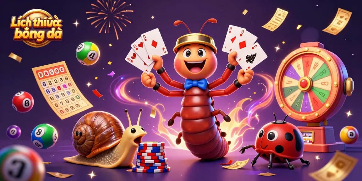Experience Lịch thi đấu bóng đá excitement with a colorful and dynamic gambling illustration of mega winnings
