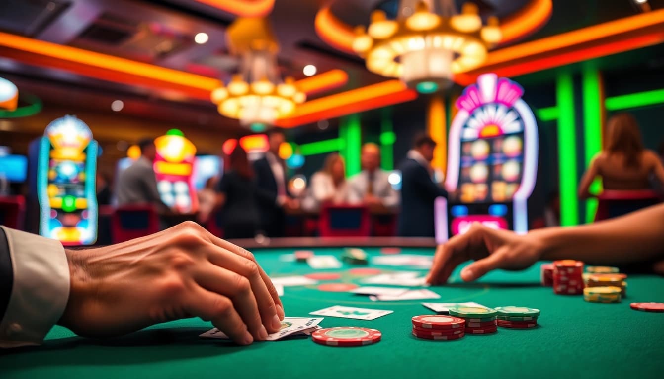 Engaging view of casino gameplay highlighting alamat login totoplay88 on vibrant gaming table with chips.