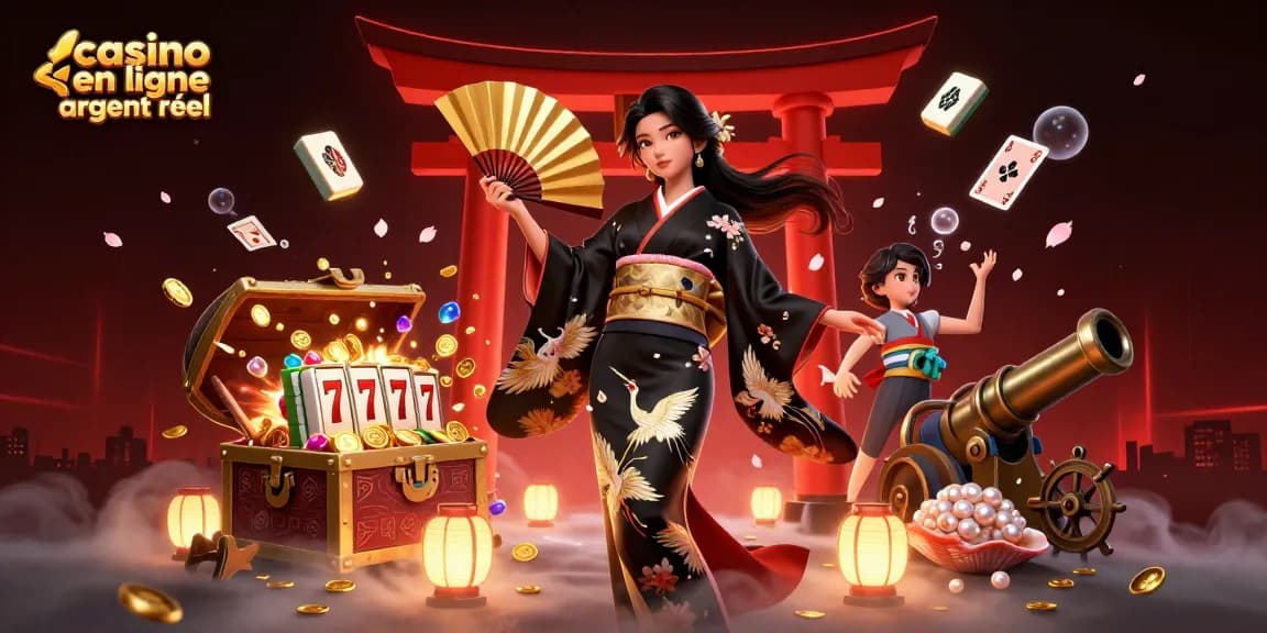 Découvrez le frisson au casino en ligne argent réel avec une illustration 3D vibrante et captivante.