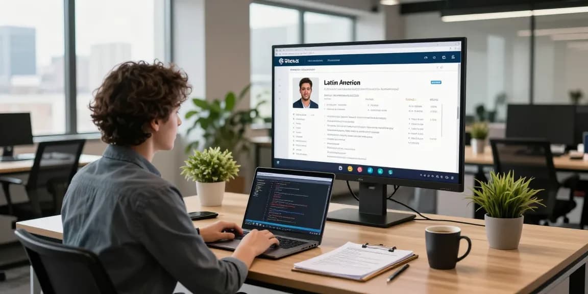 Hire developers in Latin America through expert recruitment collaboration in modern office