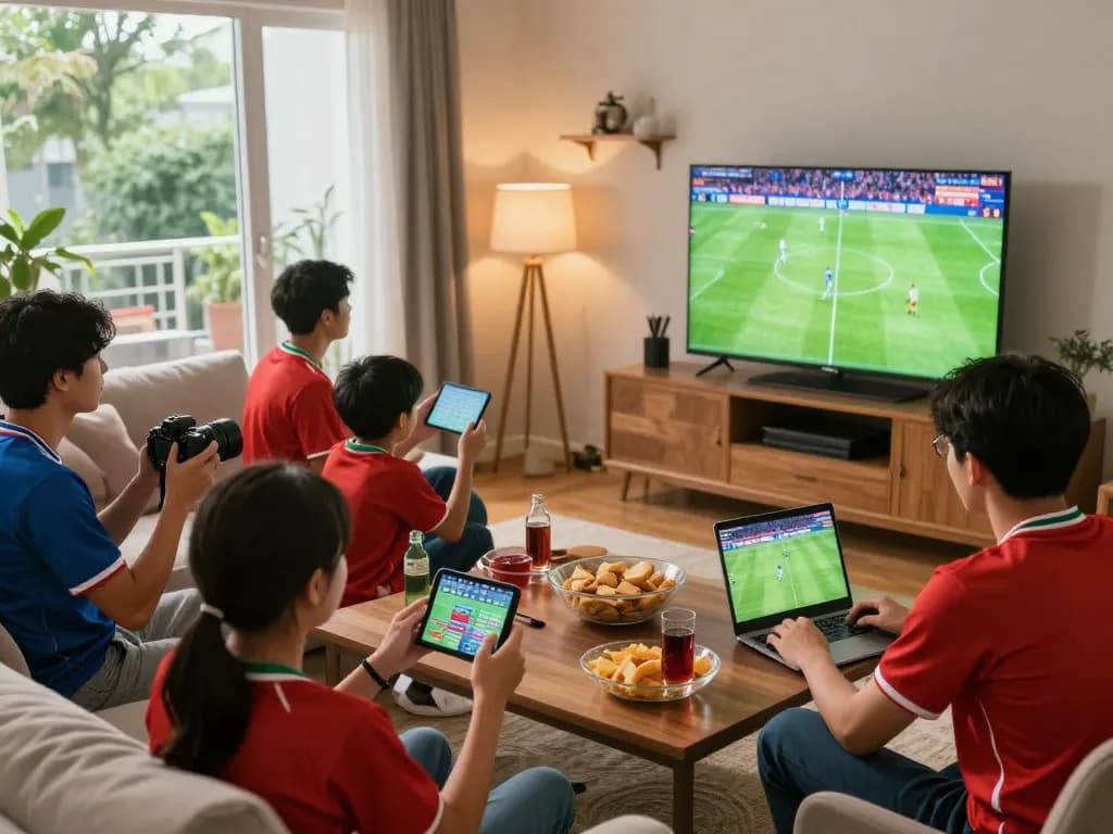 Experience Trực tiếp bóng đá socolive with friends while engaging in sports betting at home, creating dynamic gaming moments.
