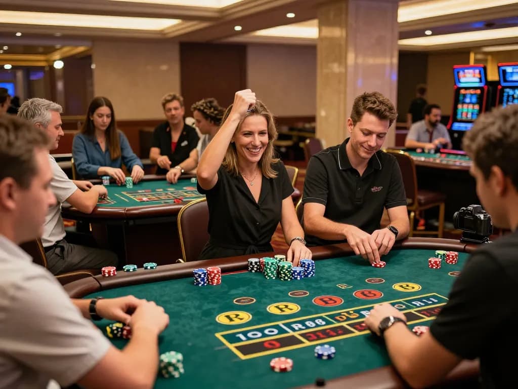 Players enjoying engaging games at RR88 casino, capturing the excitement and strategy.