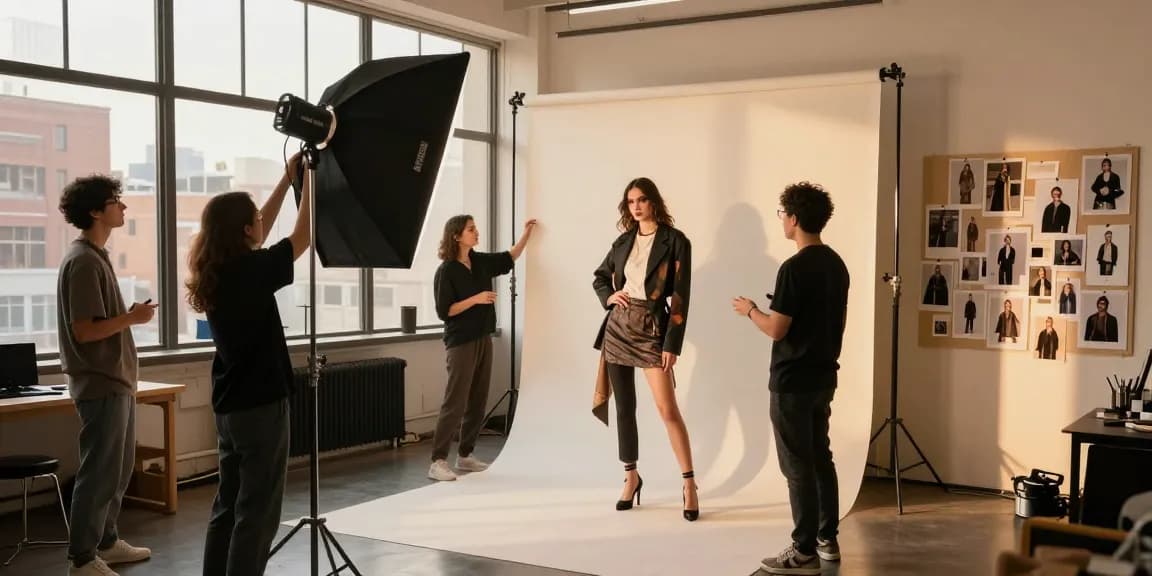 Book photographico Milano : séance de photoshoot professionnelle avec modèle à Milan.