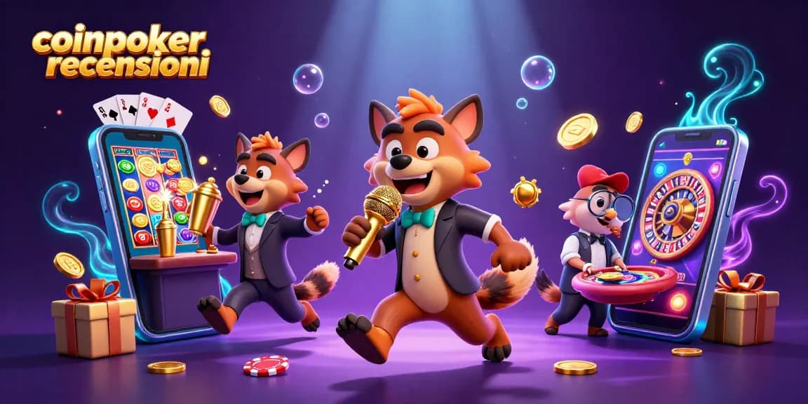 coinpoker recensioni: I nostri personaggi di casinò divertenti animano una vivace scena di casinò virtuale.