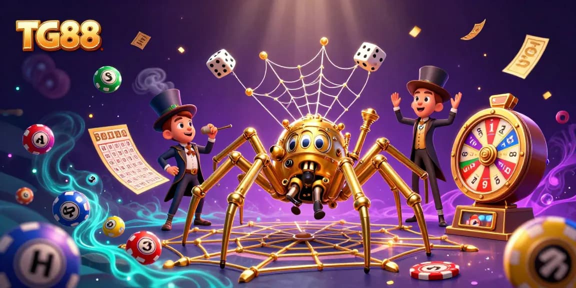 Engage with TG88's thrilling casino experience featuring dynamic games and whimsical characters.
