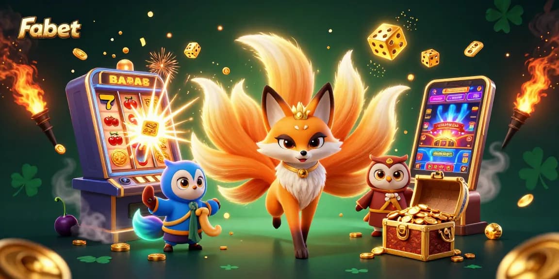 Experience exciting gameplay at Fabet with vibrant characters and dynamic casino elements.