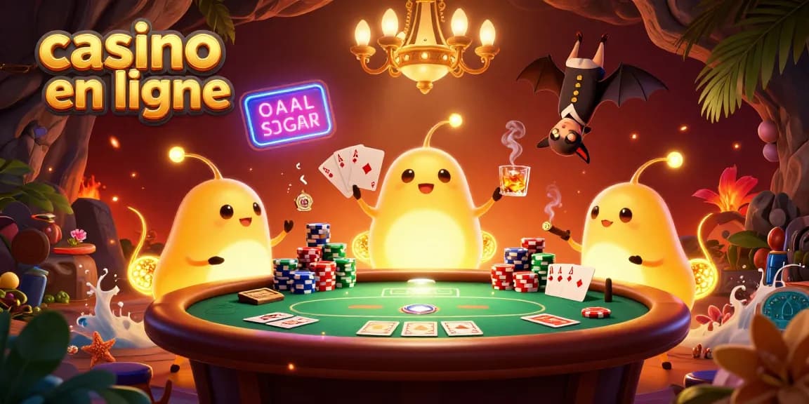 Jouez au casino en ligne sous la lumière des lucioles luminescentes dans une ambiance de fête.