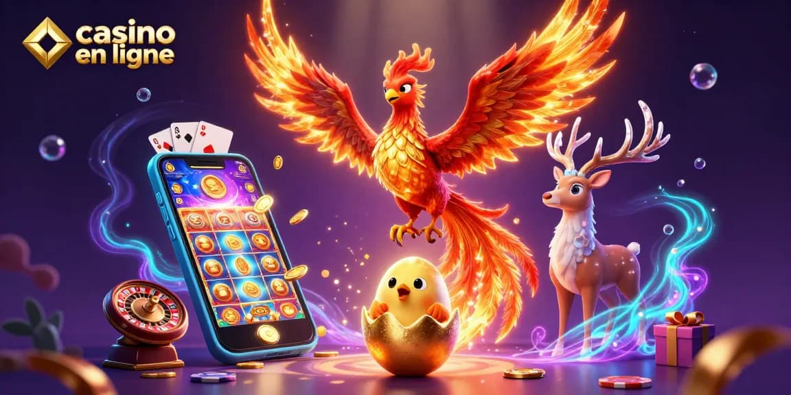 Jouez à des jeux captivants de casino en ligne avec des personnages mythiques et des éléments de jeu variés.