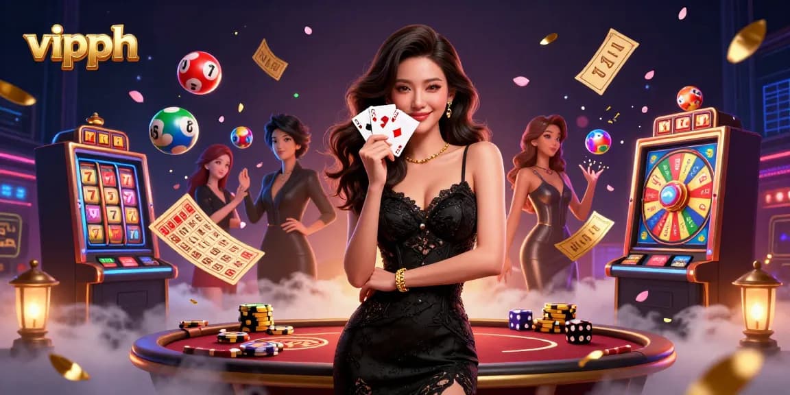 Join the thrilling vipph casino experience with vibrant elements, luxurious ambiance, and exciting game options.