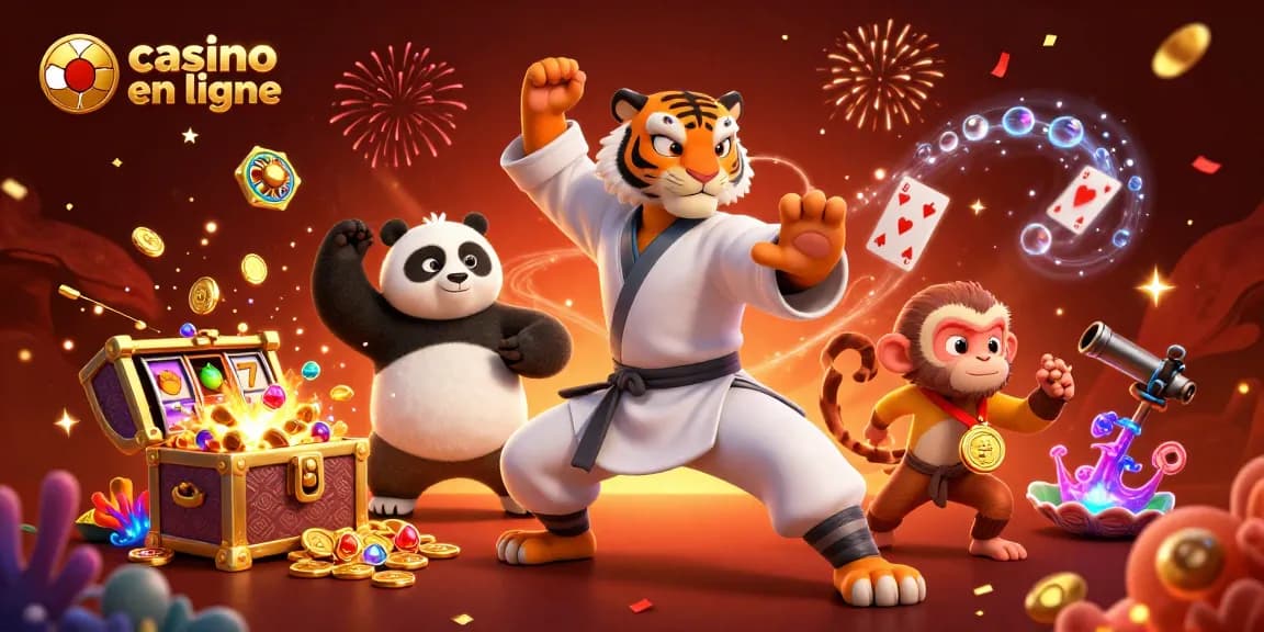 Jouer au casino en ligne avec des machines à sous et des éléments animés, offrant une expérience immersive.