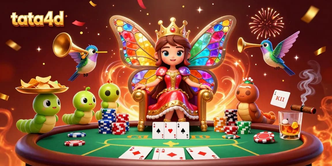 Experience thrilling poker action at tata4d with vibrant characters and dynamic gaming elements.