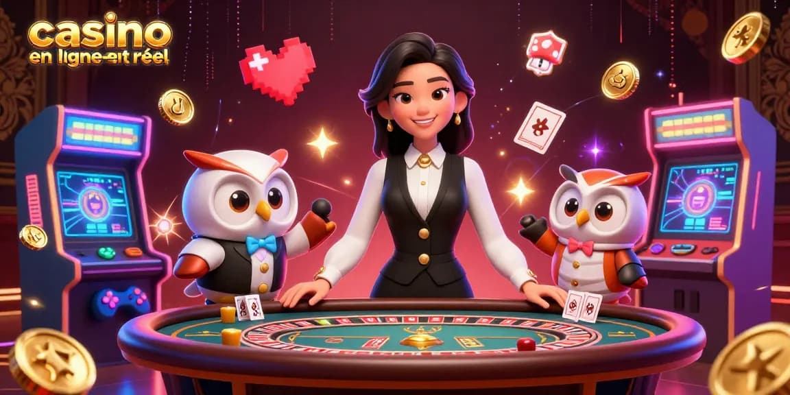 Interagissez avec le casino en ligne argent réel présentant un croupier asiatique professionnel et des éléments de jeu dynamiques.