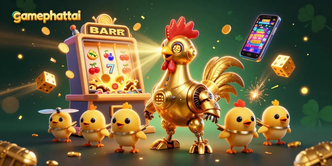 Engage in thrilling gameplay on gamephattai with vibrant 3D illustrations of jackpot excitement and fun.