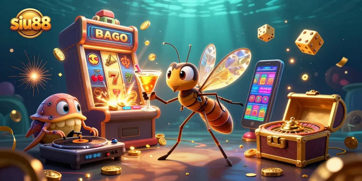 Experience siu88's thrilling jackpot with vibrant characters and explosive casino elements.