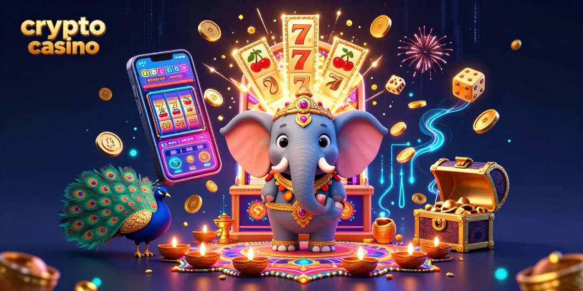 Rinde homenaje al crypto casino con una ilustración vibrante y dinámica, desembolsando premios.