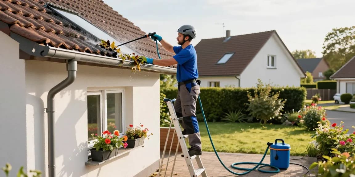 Dachrinnenreinigung Dortmund: Professionelle Reinigung von Dachrinnen durch erfahrenen Techniker in Dortmund.