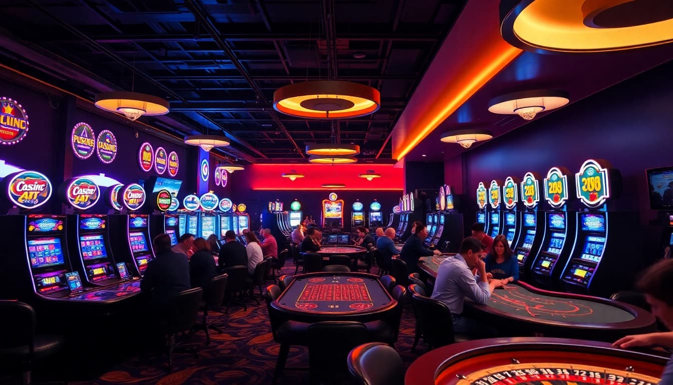 Experience the thrill of a Non gamstop casino with vibrant gaming excitement and energetic atmosphere.