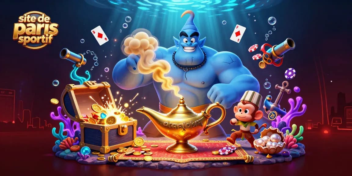 Pariez avec style sur le site de paris sportif avec des personnages de 3D caricaturaux dans un décor dynamique.