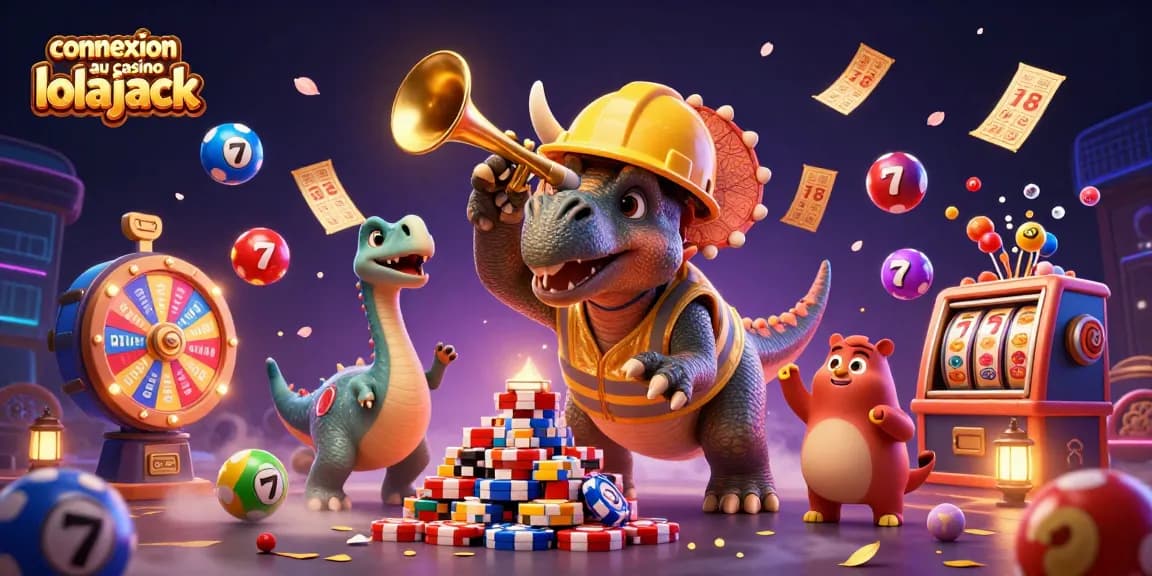 Engage in fun and colorful activities at connexion au casino lolajack, complete with vibrant casino elements.