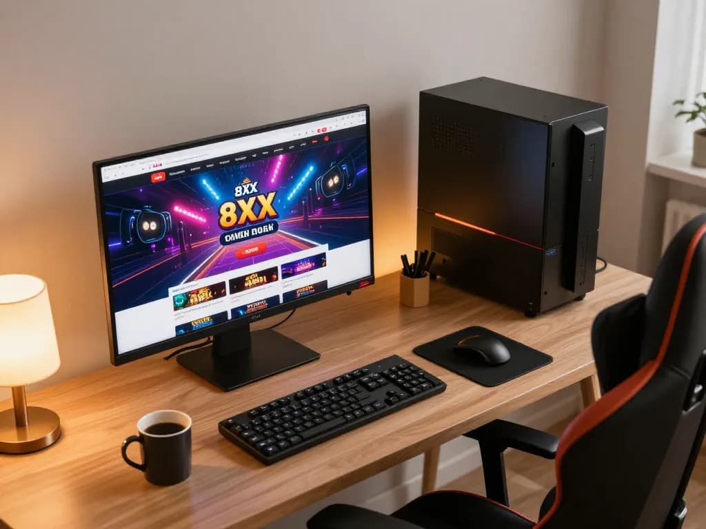 Engaging gaming experience at 8xx online casino with modern setup and professional atmosphere