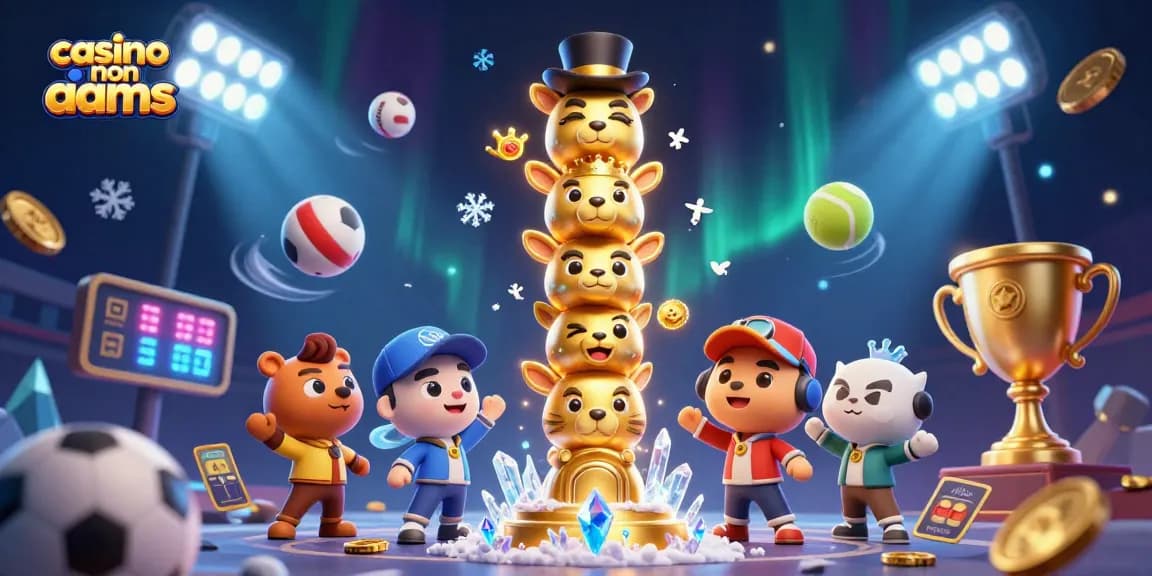Giocare nei migliori casinò non AAMS con un totem d'oro e sport ball in azione, casinò entusiasmante.