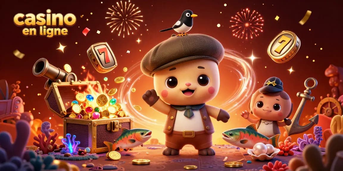 Plongez dans l'univers captivant du casino en ligne avec un adorable Nessie et ses amis en pleine aventure sous-marine.