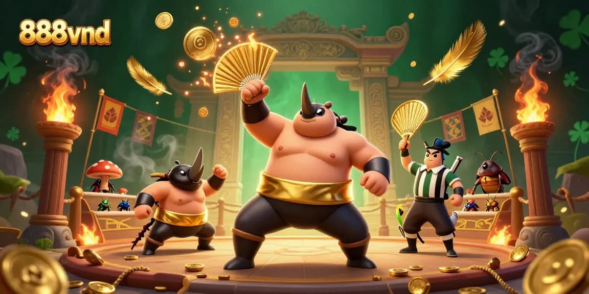 Experience thrilling wins at 888vnd with exciting gameplay, golden coins, and energetic characters.