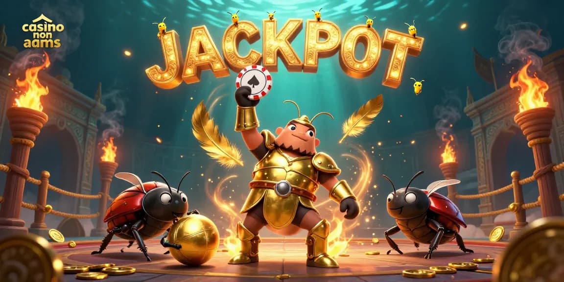 Casino non AAMS: vittorie con le carte, esplosioni di coriandoli dorati e emozioni in un'illustrazione vibrante.