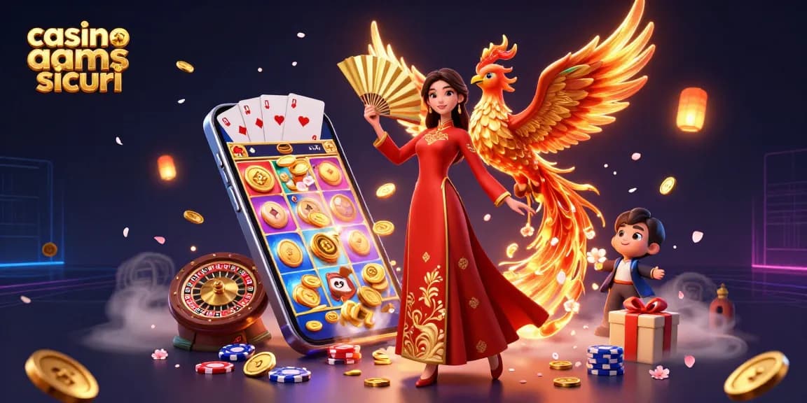 Vivi l'emozione nei casinò non AAMS sicuri con una scena vibrante di giochi e dinamiche.