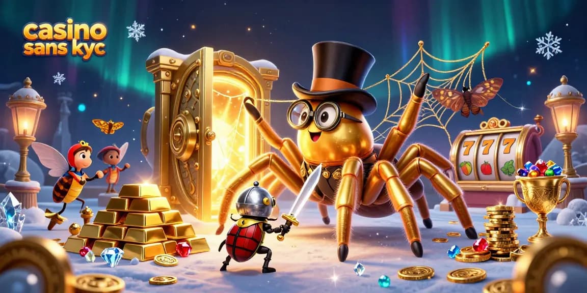 Découvrez le casino sans KYC avec des personnages ludiques dans un univers de gains.