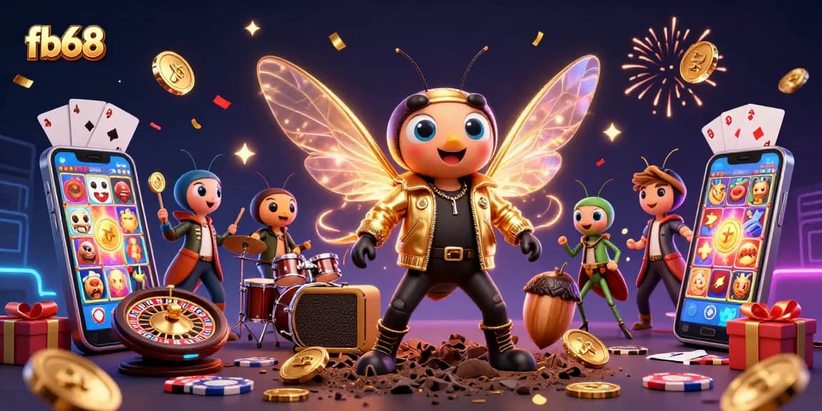 Engage with fb68's thrilling casino atmosphere featuring a vibrant rock star scene.