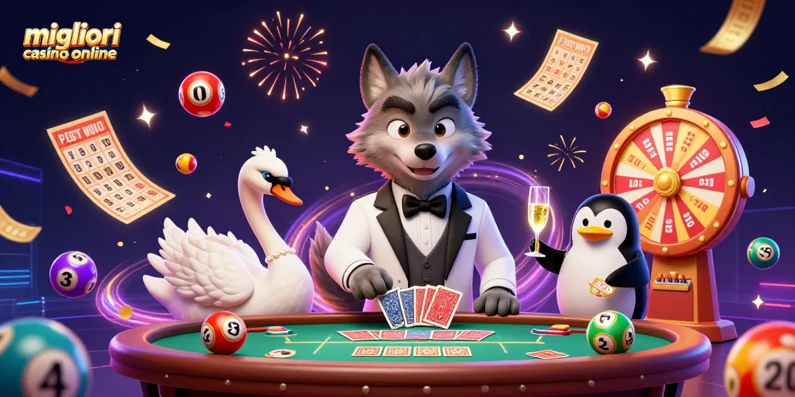 Scopri i migliori casino online con il lupo, il cigno e il pinguino sommelier che offrono emozioni di gioco.
