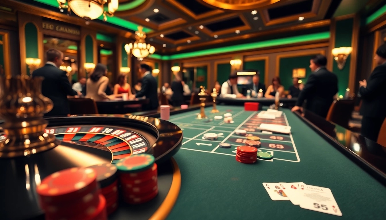 Engage with Non Uk Casino excitement at a luxurious gaming table featuring vibrant chips and cards.