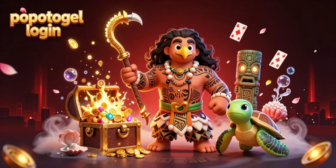Experience popotogel login with thrilling gameplay and stunning visuals in this dynamic 3D digital illustration.
