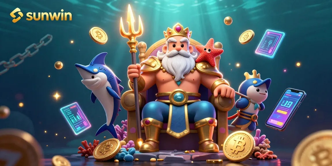 Win big at sunwin with exciting crypto-themed casino games featuring Neptune and vibrant elements.