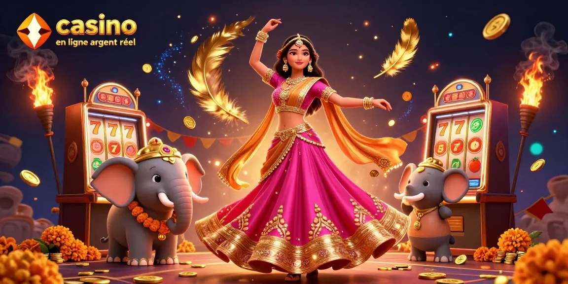 Découvrez le casino en ligne argent réel avec des personnages 3D vibrants et des éléments de jeu de machines à sous dynamiques dans un cadre festif.