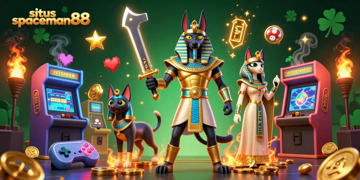Experience the excitement at situs spaceman88 with vibrant 3D casino gaming elements and dynamic characters.
