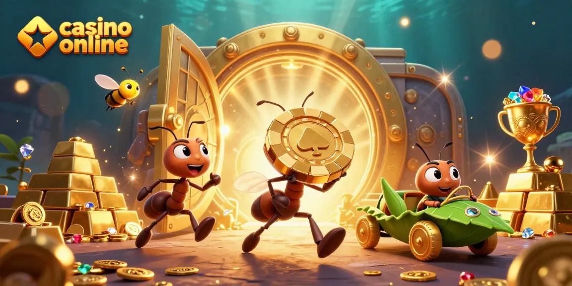 Explorează sloturi online fascinante la casino online cu această ilustrație animată plină de acțiune.
