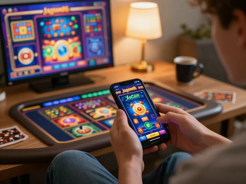 Engage with the jagoan86 casino app showcasing vibrant mobile gaming