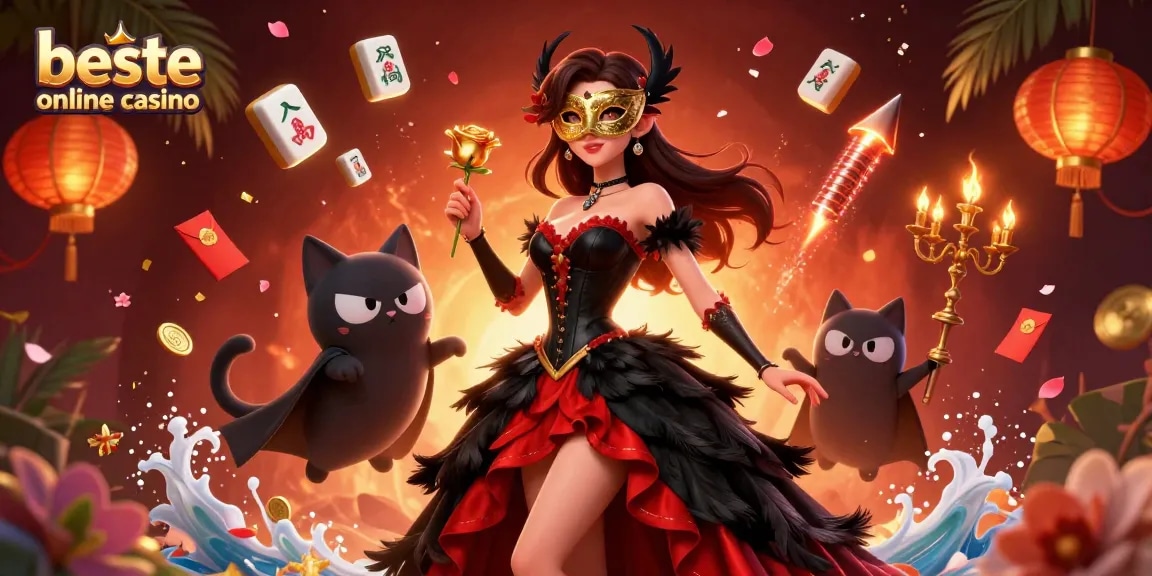 Experience excitement at the beste online casino with a glamorous scene full of luck and riches.