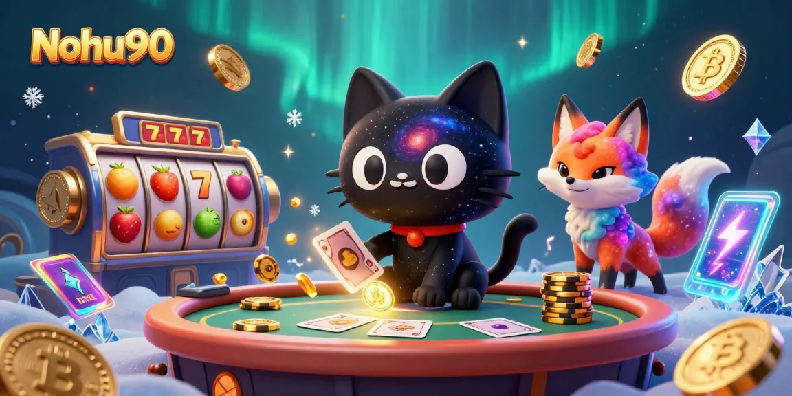 Nohu90 attracts gamblers with dynamic cosmic slot games and vibrant visuals, featuring magical characters.