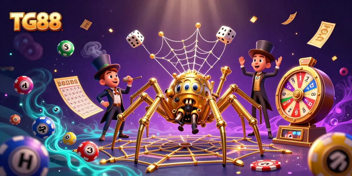 Engage with TG88's thrilling casino experience featuring dynamic games and whimsical characters.